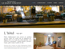 Tablet Screenshot of hotel-saint-vincent-65.com
